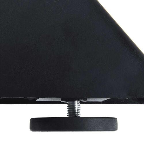 Spisebordsben edderkopform 85x85x(72-73) cm stål antracitgrå