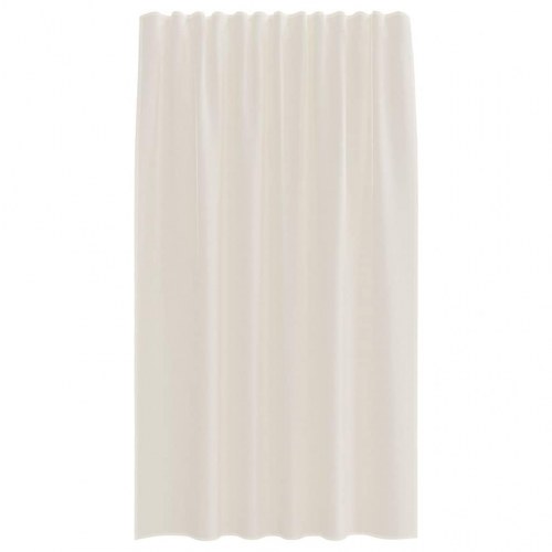 Voile-gardiner med fane i toppen, 2 stk. - creme, 140 × 140 cm
