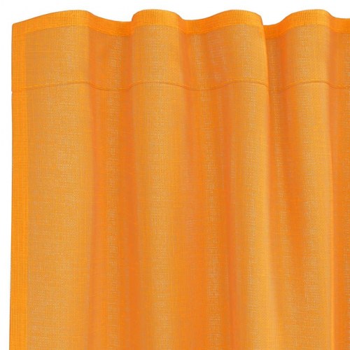 Voile-gardiner med løkker 2 stk. 140×260 cm - orange