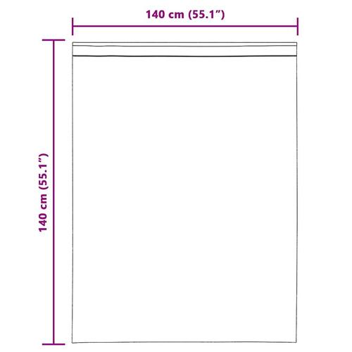Voile-gardiner med løkker 2 stk. 140x140 cm lilla