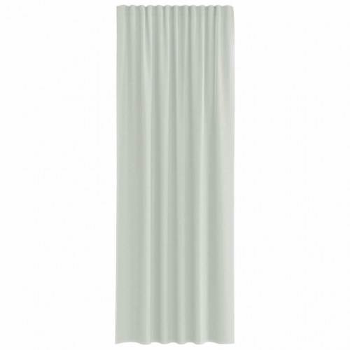 Voile-gardiner med løkker, 2 stk. - 140 × 260 cm, lysegrå