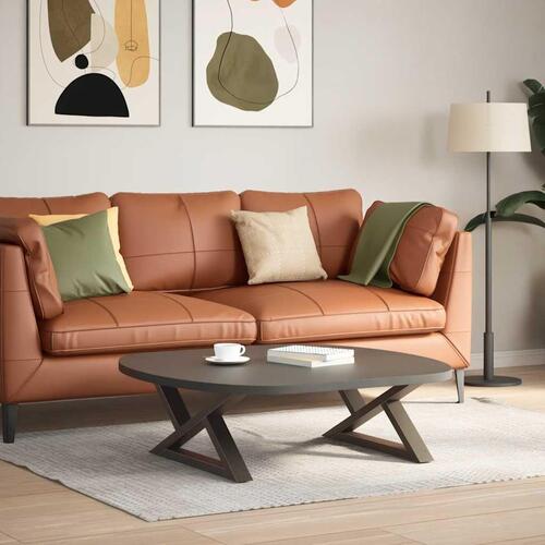 Sofabordben 2 stk Naturstål 70x(30-31,3) cm Stål
