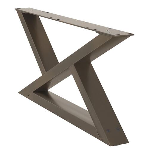 Sofabordben 2 stk Naturstål 70x(30-31,3) cm Stål