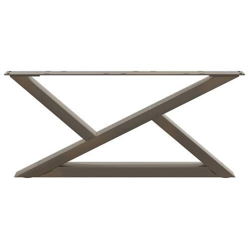 Sofabordben 2 stk Naturstål 70x(30-31,3) cm Stål