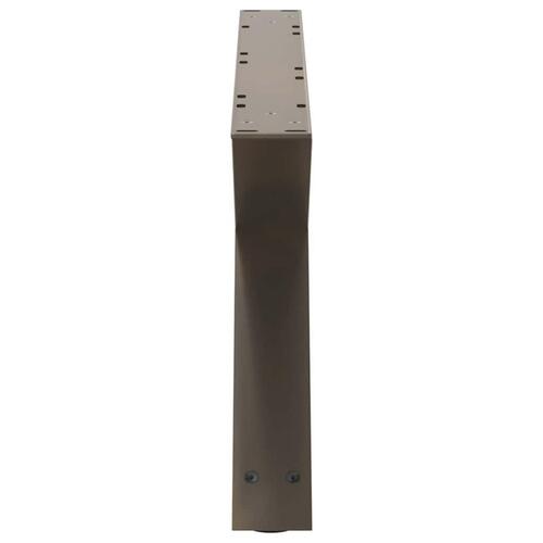 Sofabordben 2 stk Naturstål 70x(30-31,3) cm Stål