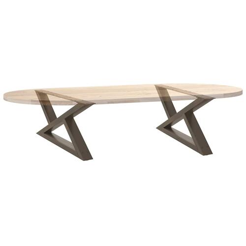 Sofabordben 2 stk Naturstål 70x(30-31,3) cm Stål