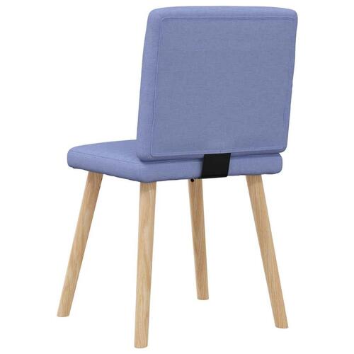 Spisebordsstole 4 stk. Jeans blåt stof