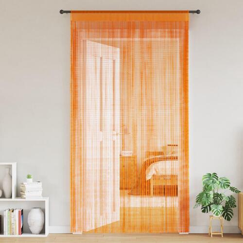 Trådgardiner 2 stk. 140x250 cm orange