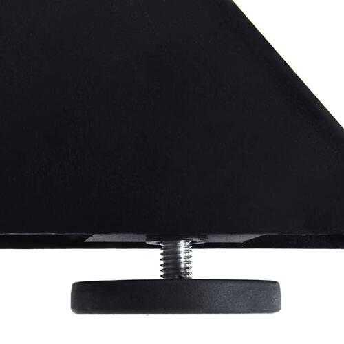 Spisebordsben edderkopform sort 150x78x(72-73) cm stål