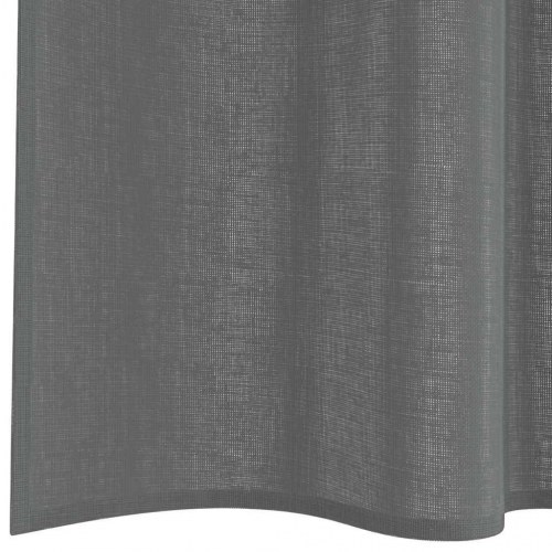 Voile-gardiner med løkker 2 stk. - 140×225 cm, mørkegrå
