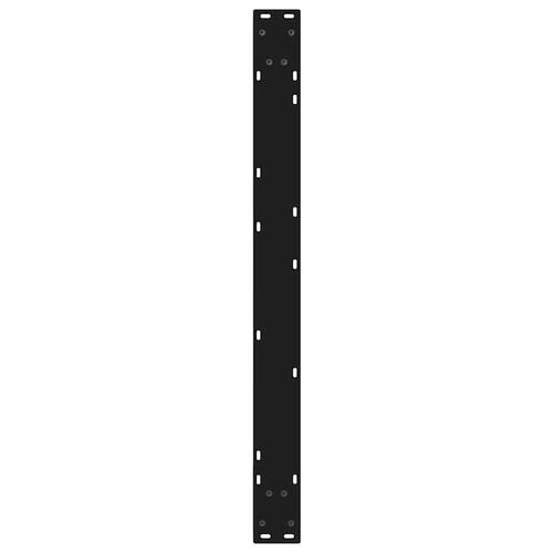Spisebordsben 2 stk Sort 90x(72-73,3) cm Stål