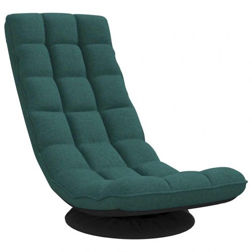 Drejelig gulvstol 70x51x79 cm stof mørkegrøn
