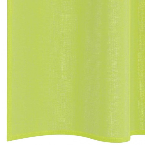 Voile-gardiner med fane i toppen 2 stk. - æblegrøn 140×245 cm