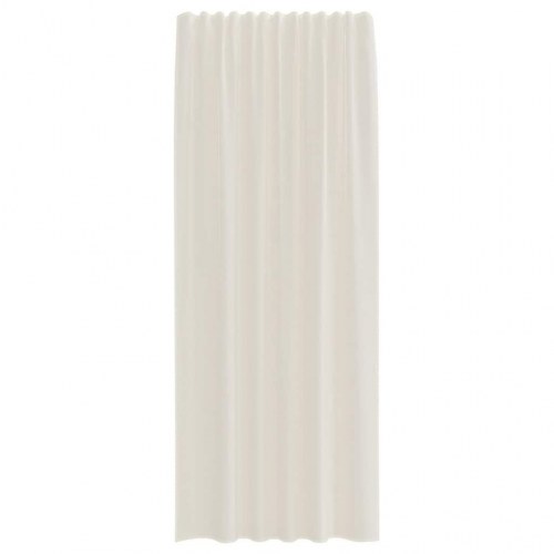 Voilegardiner med fanelukning, 2 stk. - creme, 140 × 225 cm
