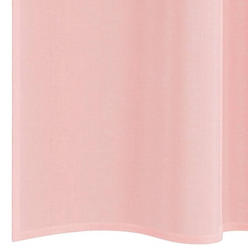 Voile-gardiner med løkker, 2 stk., 140×245 cm - lyserød