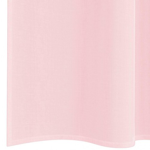 Voile-gardiner med løkker, 2 stk., 140×260 cm - lyserød