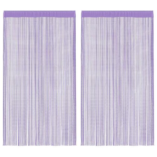 Trådgardiner 2 stk. 100x250 cm lilla