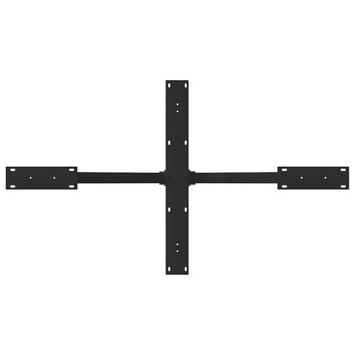 Spisebordsben edderkopform sort 120x68x(72-73) cm stål