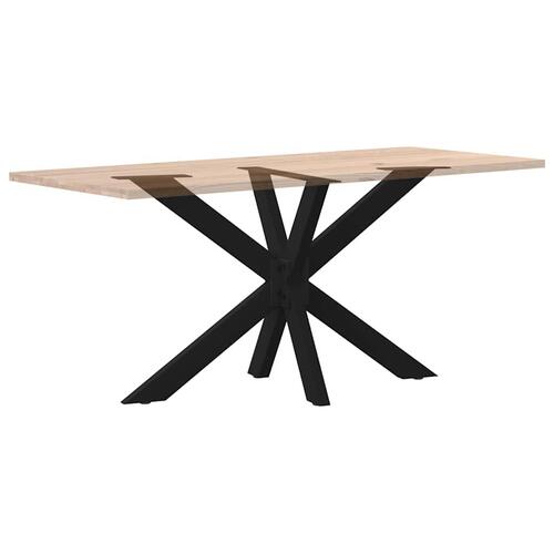 Spisebordsben edderkopform sort 120x68x(72-73) cm stål