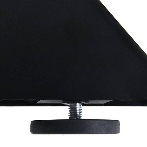 Spisebordsben edderkopform sort 120x68x(72-73) cm stål