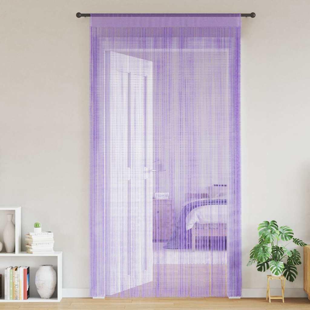 Trådgardiner 2 Stk. 140x250 Cm Lilla