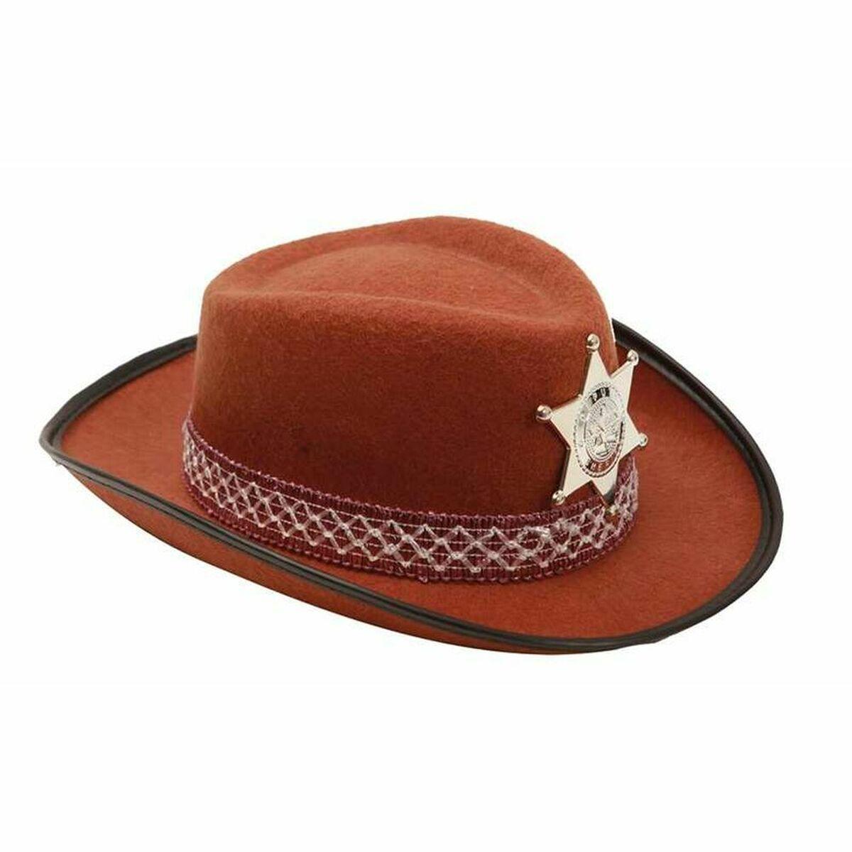 Cowboyhat - brun, ca. 53 cm (børn)