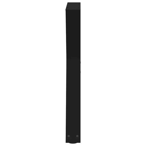 Spisebordsben 2 stk Sort 80x(72-73,3) cm Stål