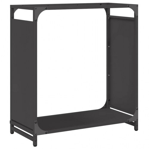 Brændestativ i koldvalset stål - 60 × 28 × 65 cm, sort