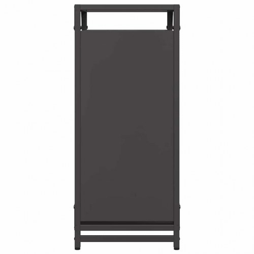 Brændestativ 44 × 28 × 65 cm - koldvalset stål, sort