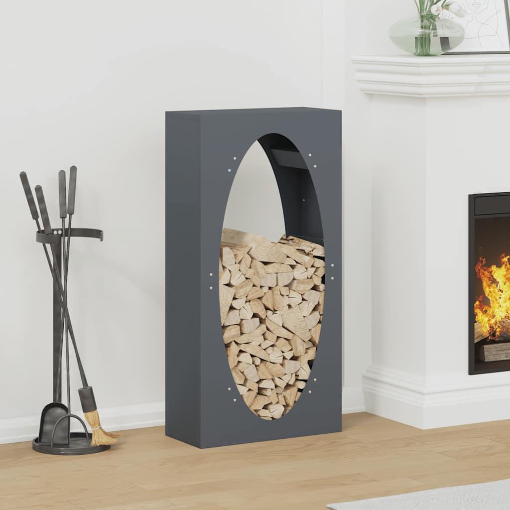 brændestativ 50x23x100 cm koldvalset stål antracitgrå