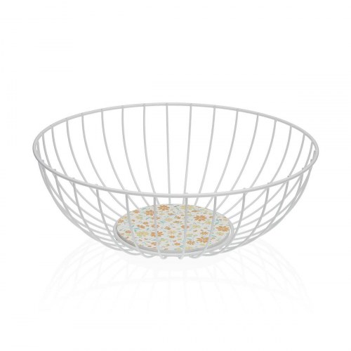 Versa multibrugskurv - hvid metal/stål med MDF-bund, 28 × 11 × 28 cm