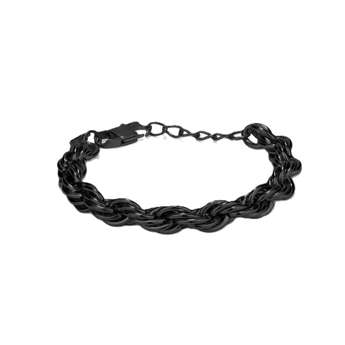 Radiant RH000099 armbånd til mænd - sort flettet kæde