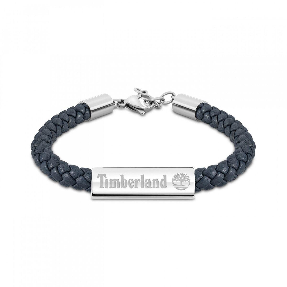 Timberland BAXTER LAKE armbånd til mænd - flettet læder og stål
