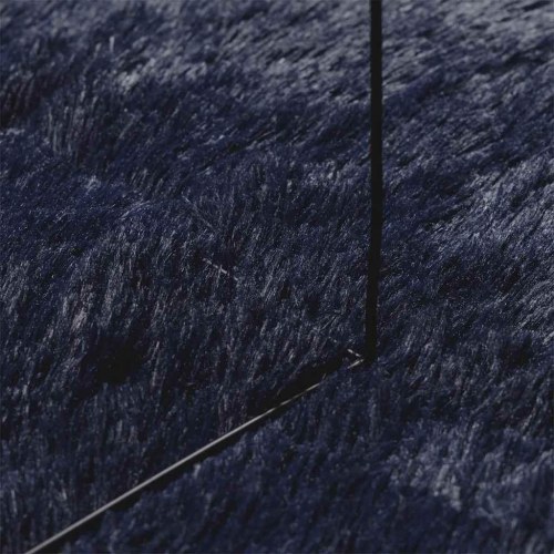 Shaggy gulvtæppe NAVARRA 80 x 150 cm - marineblå