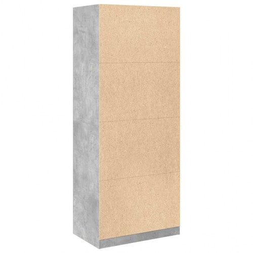 Klædeskab 80 x 50 x 200 cm - betongrå