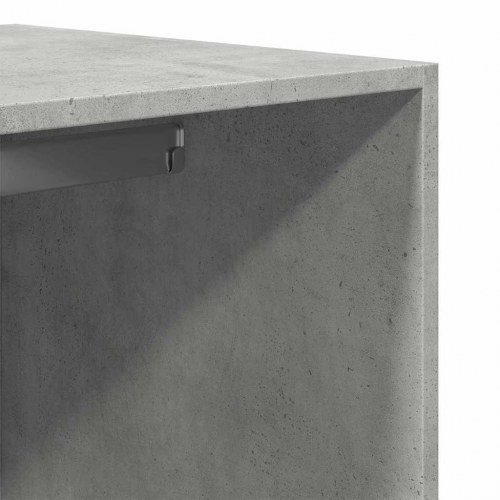 Klædeskab 80 x 50 x 200 cm - betongrå