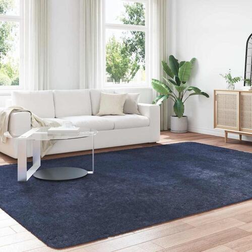 Shaggy gulvtæppe NAVARRA 240x340cm høje luv polyester marineblå