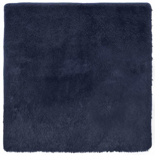 Shaggy gulvtæppe NAVARRA 120 x 120 cm - marineblå