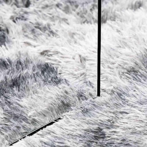 Shaggy gulvtæppe NAVARRA 240 x 240 cm - lysegrå