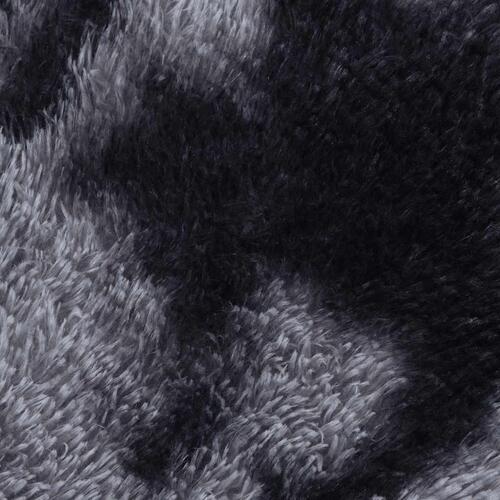 Shaggy gulvtæppe NAVARRA 200x200 cm høje luv polyester mørkegrå