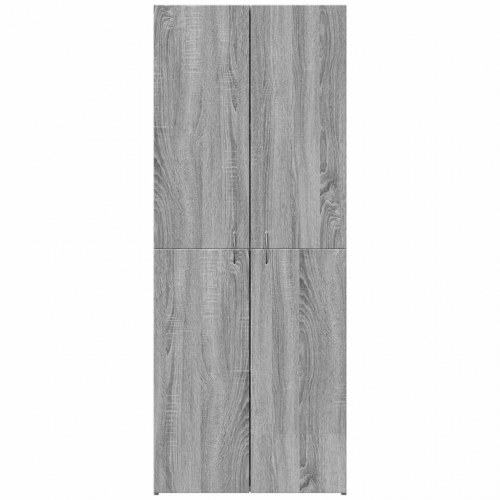 Arkivskab 60 × 32 × 153 cm i konstrueret træ - grå sonoma-eg