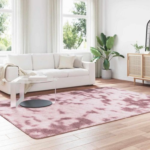 Shaggy gulvtæppe NAVARRA 200 x 290 cm - støvet rosa