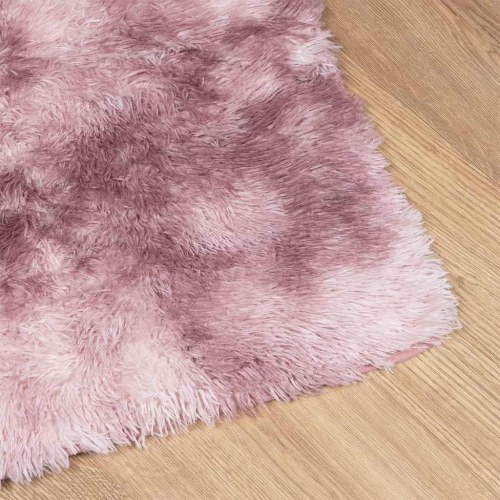 Shaggy gulvtæppe NAVARRA 200 x 290 cm - støvet rosa