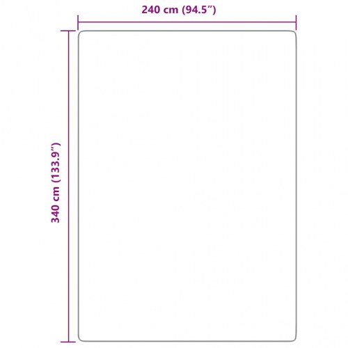 Shaggy gulvtæppe NAVARRA 240x340 cm høje luv polyester mørkegrå