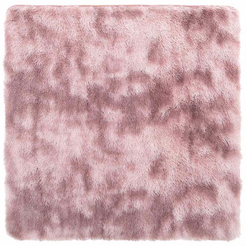 Shaggy gulvtæppe NAVARRA 240 x 240 cm - støvet rosa
