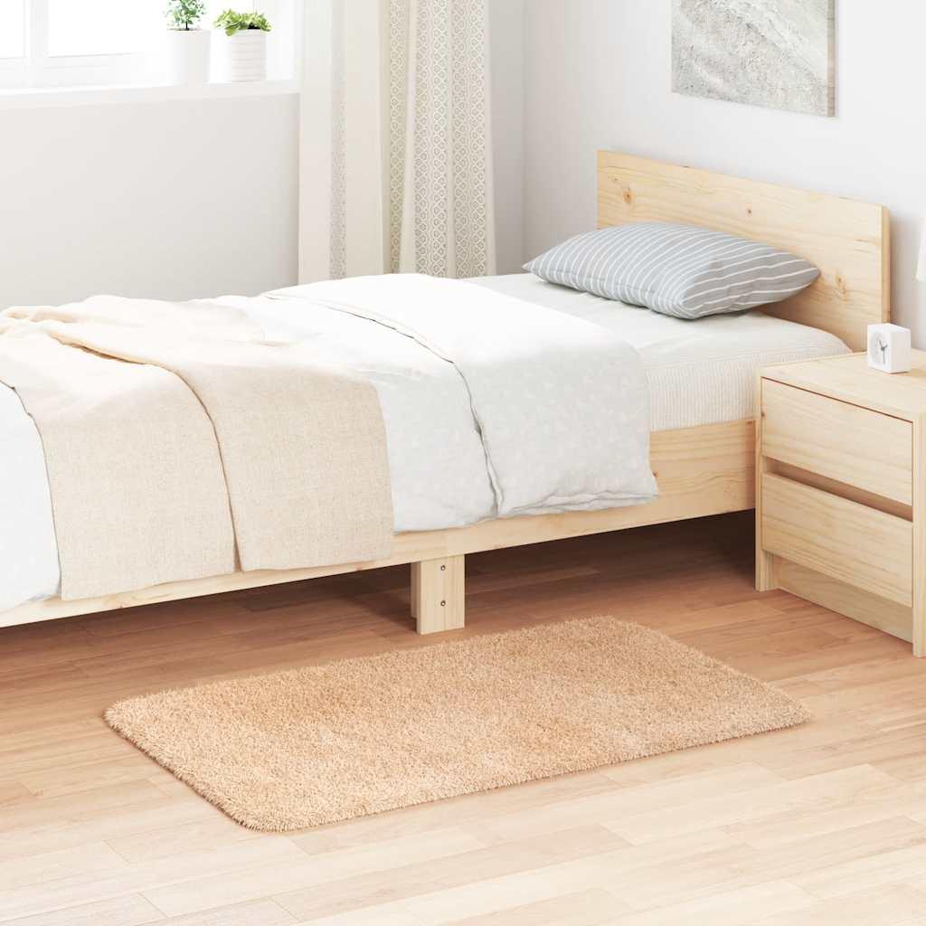 Shaggy gulvtæppe NAVARRA 60x100 cm høje luv polyester beige