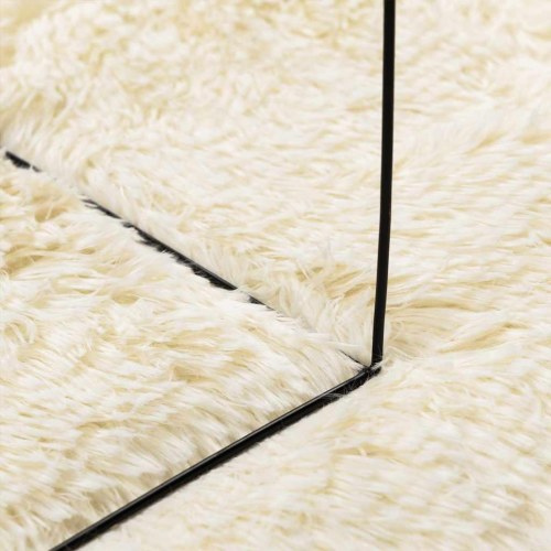 Shaggy gulvtæppe NAVARRA 200 x 290 cm - cremefarvet