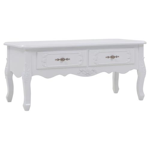 Sofabord 100 x 50 x 46 cm hvid