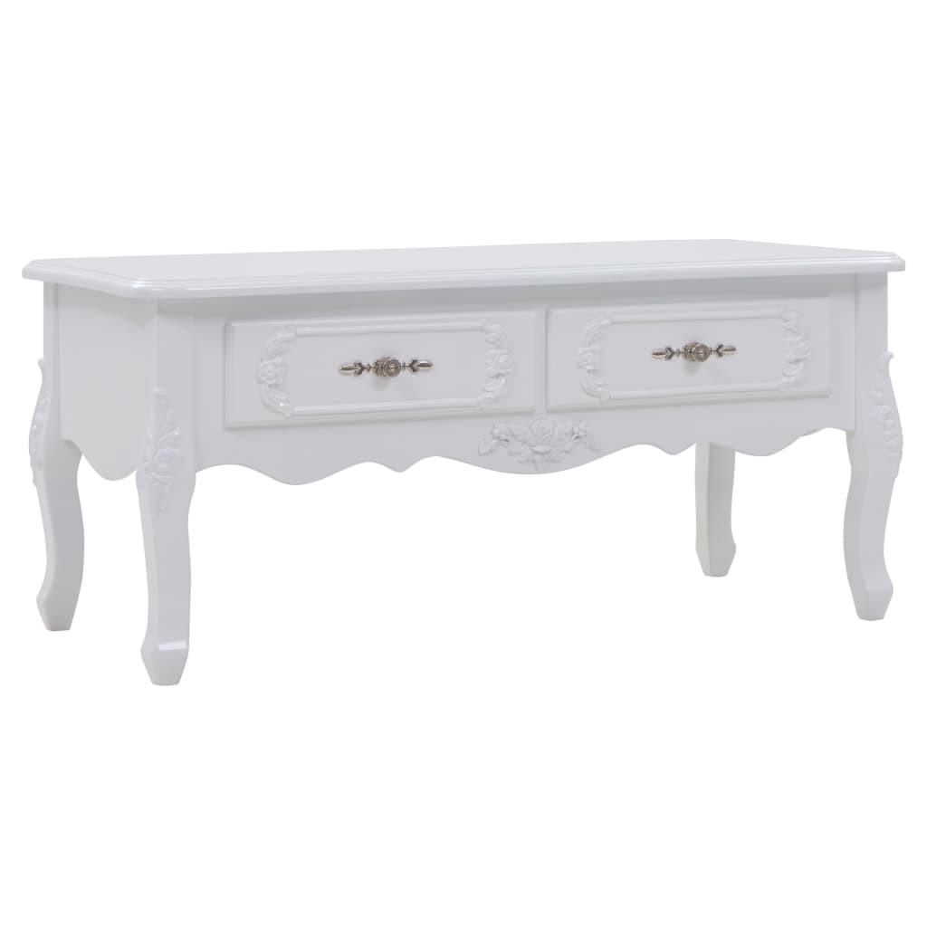 Sofabord 100 x 50 x 46 cm hvid