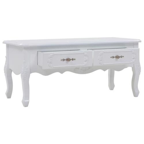 Sofabord 100 x 50 x 46 cm hvid